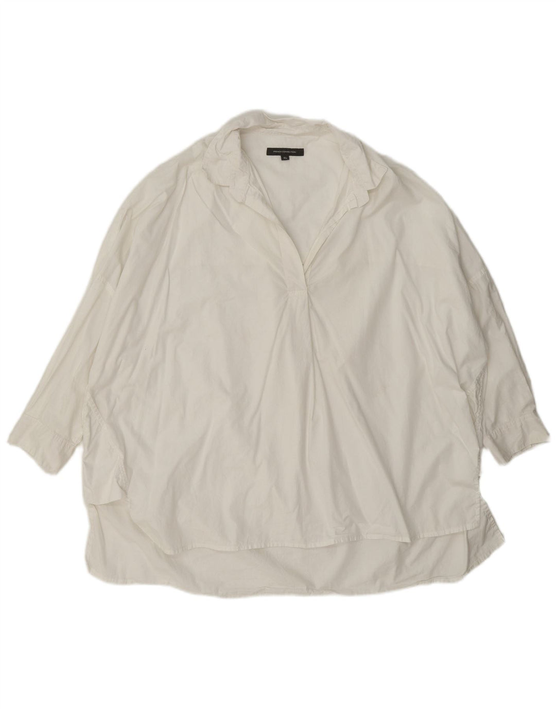 Женская рубашка оверсайз с рукавом 3/4 French Connection, Великобритания, 18 XL, белая