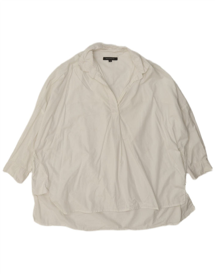 Женская рубашка оверсайз с рукавом 3/4 French Connection, Великобритания, 18 XL, белая