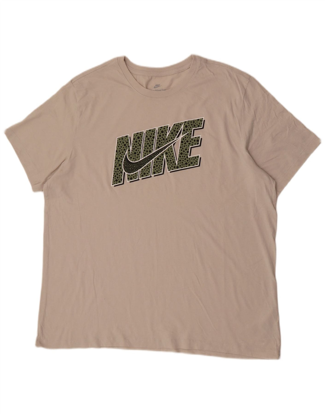 Мужская футболка с рисунком Nike Top 2XL, бежевый хлопок