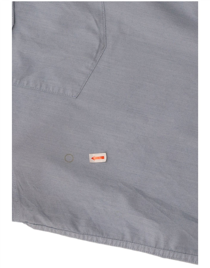WRANGLER Mens Regular Fit Short Sleeve Shirt 2XL Blue Cotton