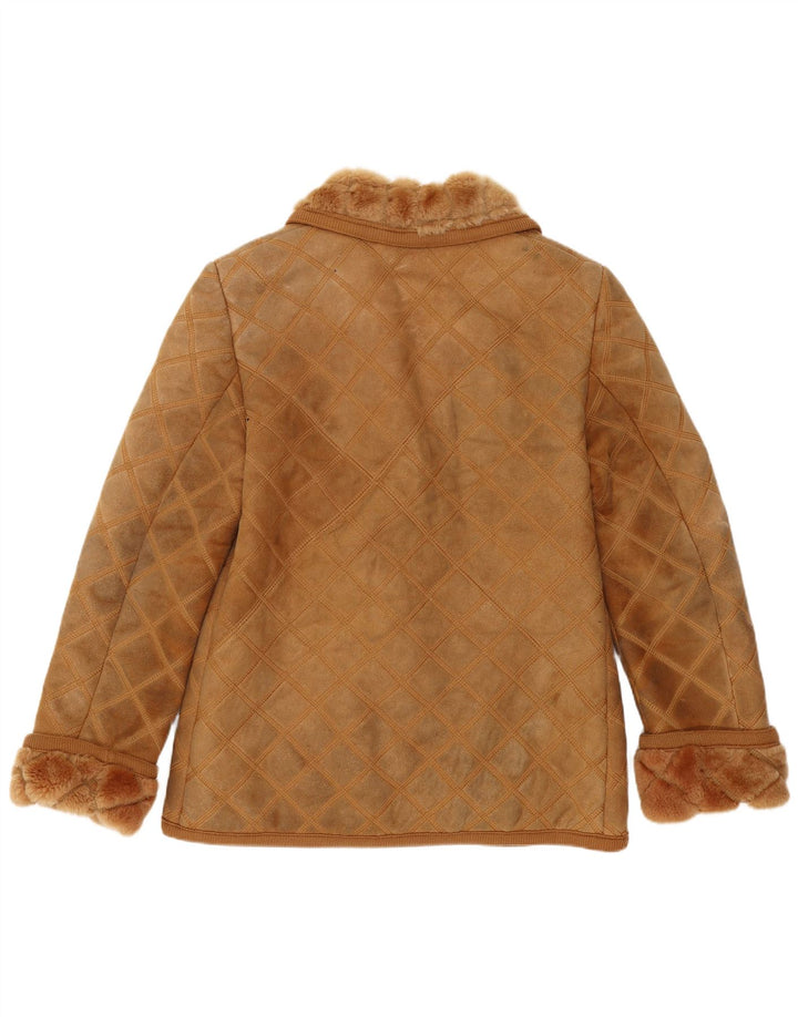 Женская короткая дубленка Rupp & Taureck Couture UK 14 Средний Коричневый