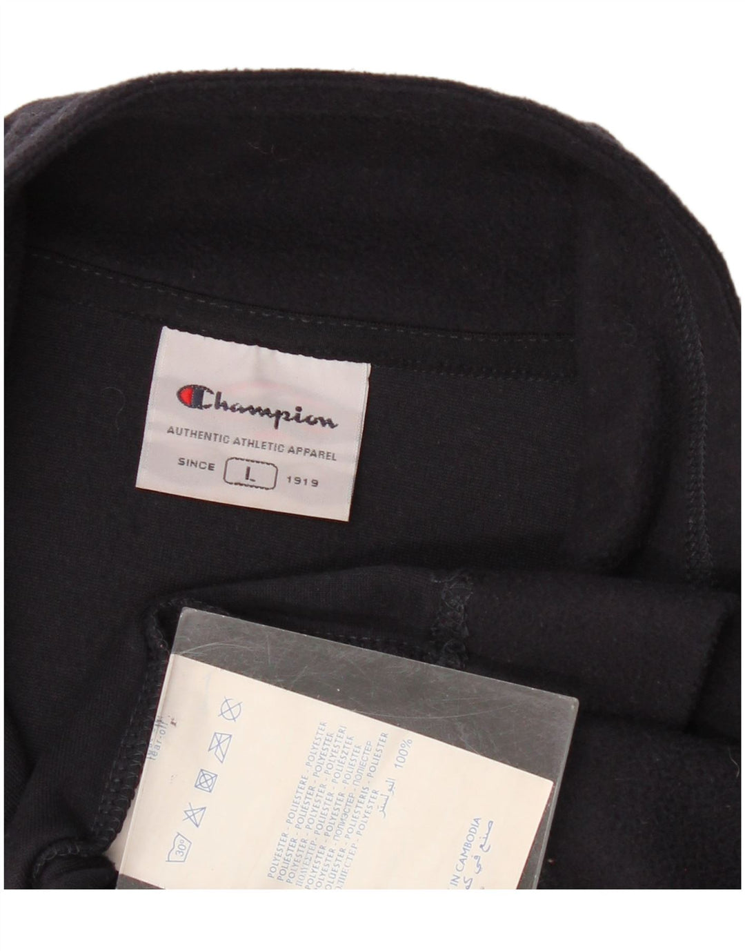 Женский флисовый джемпер Champion UK 16, большой размер, темно-синий, полиэстер