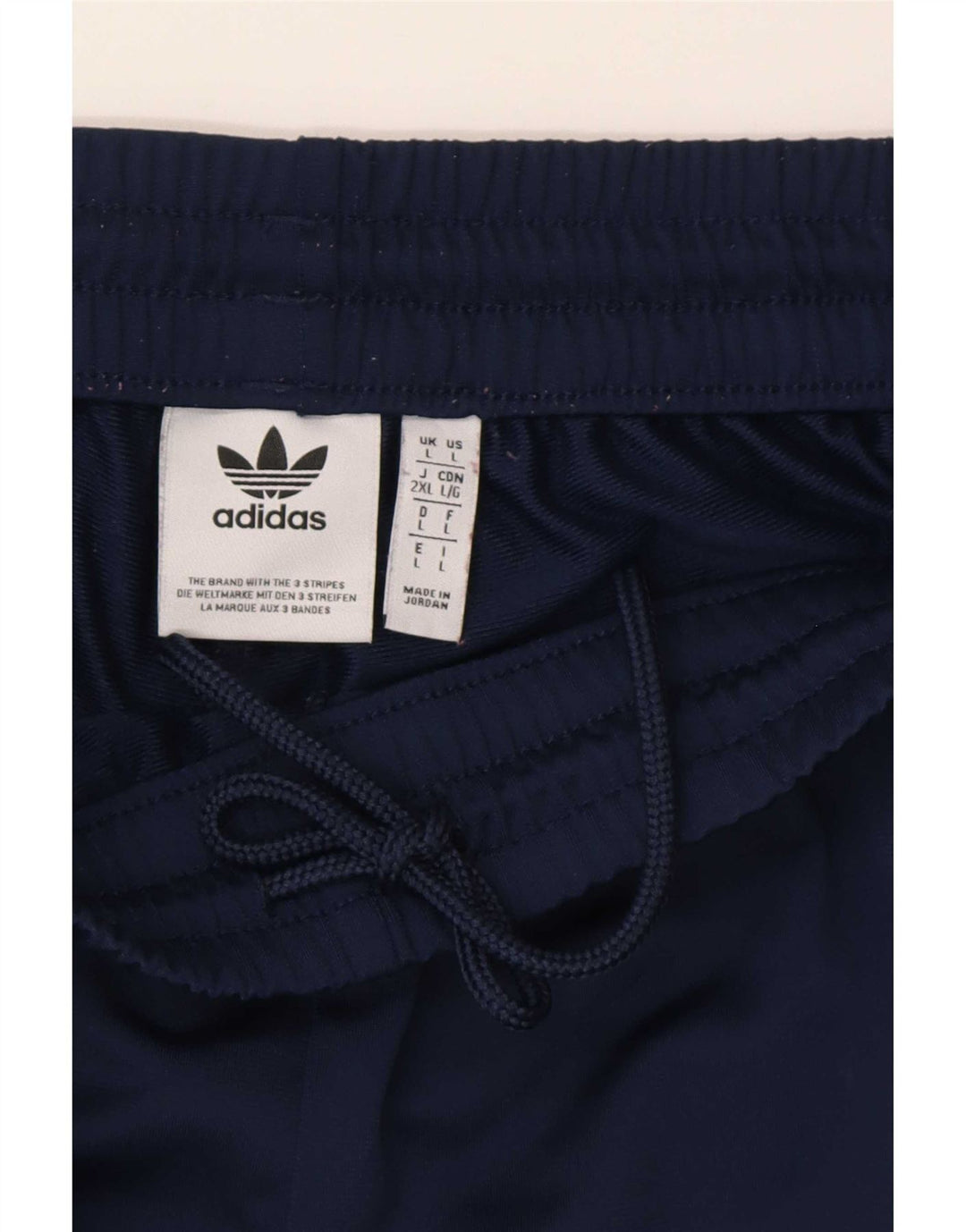 Мужские спортивные брюки Adidas, большие темно-синие, полиэстер