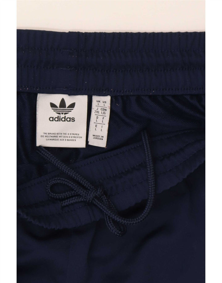 Мужские спортивные брюки Adidas, большие темно-синие, полиэстер