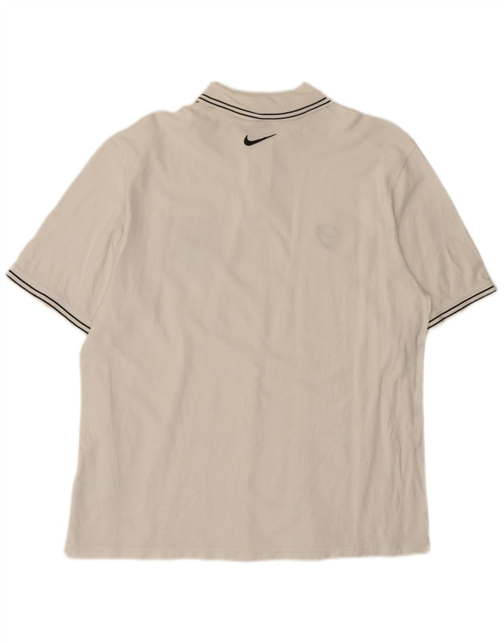 Мужская рубашка-поло с графическим рисунком Nike XL, белый хлопок