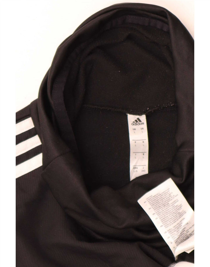 Мужской топ Adidas Climawarm с длинным рукавом, большой черный полиэстер