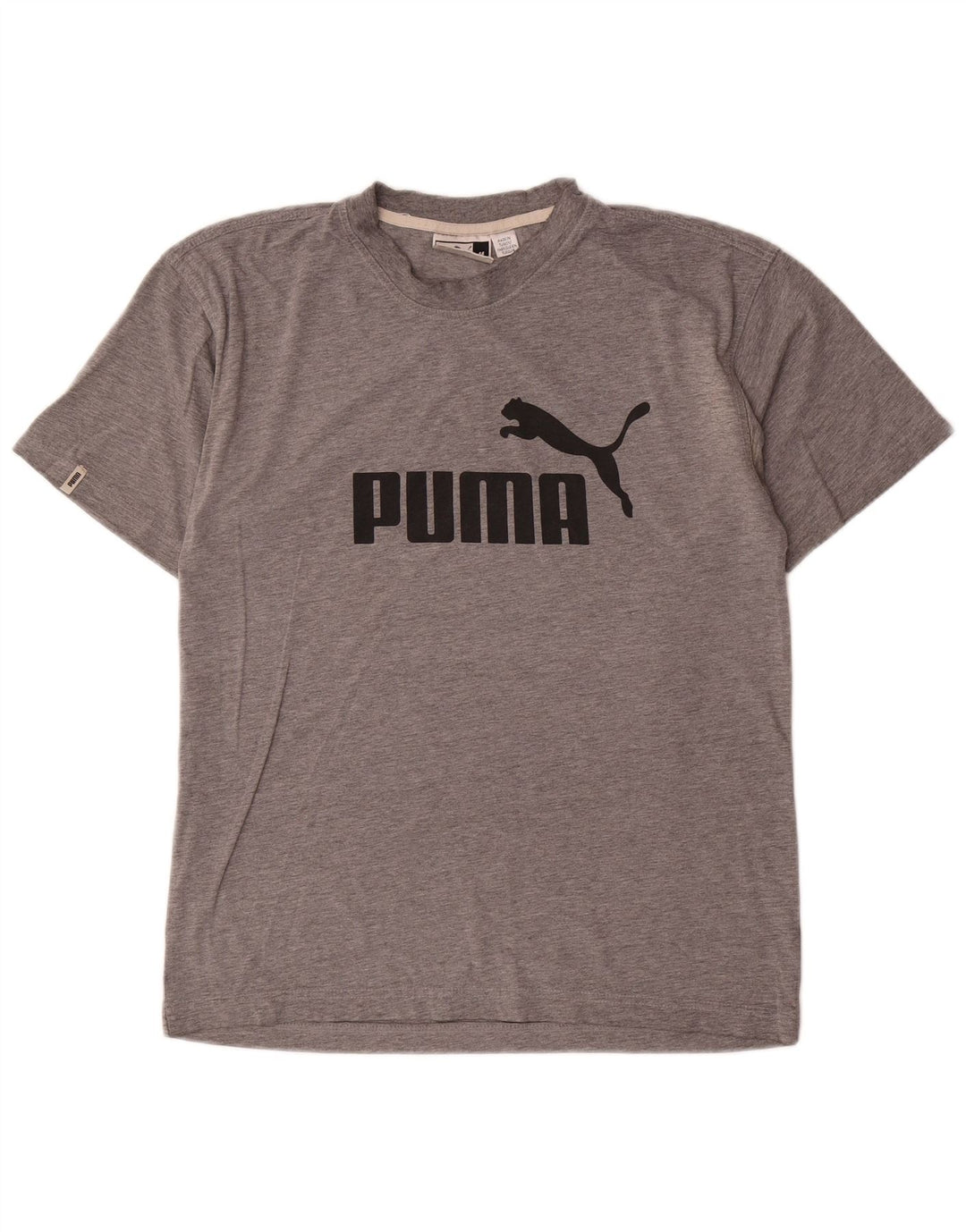 Мужская футболка с рисунком Puma, средний серый в крапинку