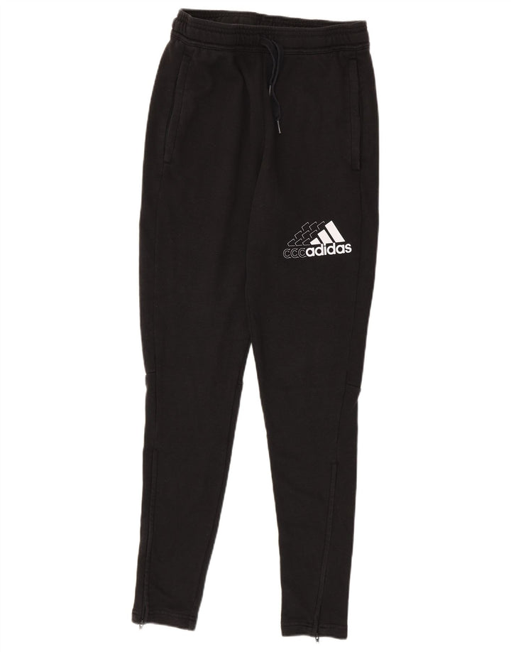 Мужские спортивные брюки ADIDAS, маленькие черные хлопковые