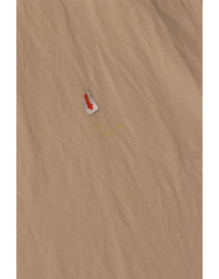 Мужская футболка с рисунком JACK & JONES, топ XL, бежевый хлопок