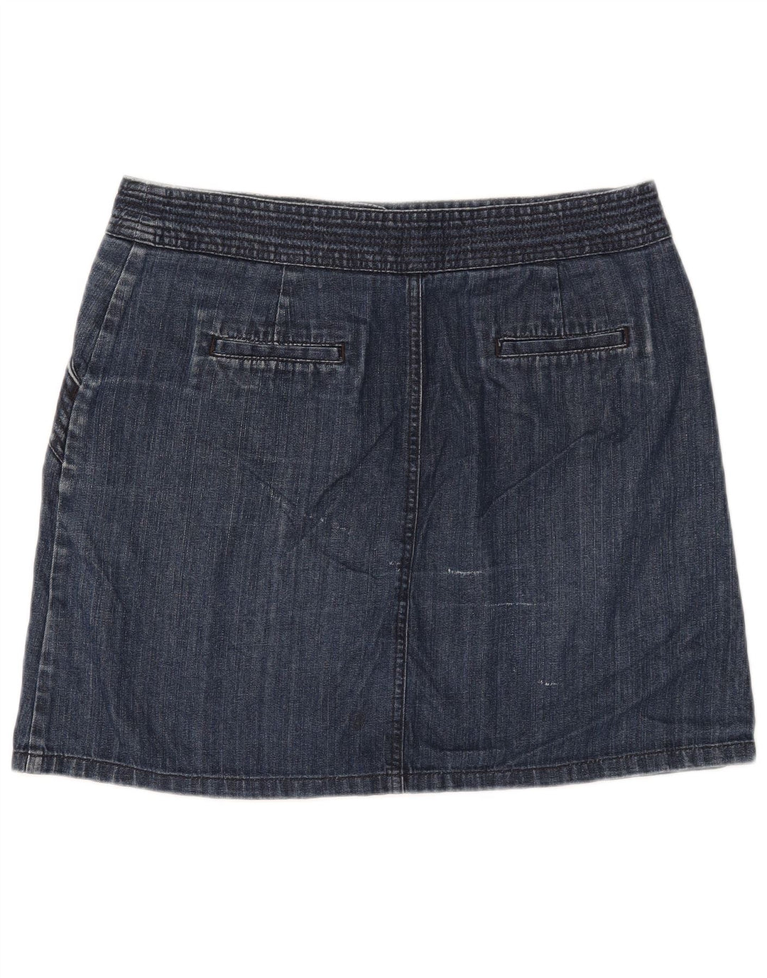 BODEN Женская джинсовая юбка UK 14, большая W32, темно-синяя, хлопок