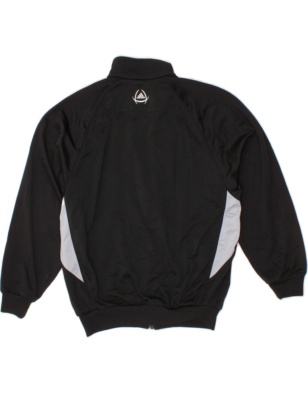ADIDAS Boys Tracksuit Top Jacket 9-10 Years Black Colourblock Vintage Adidas and Second-Hand Adidas from Messina Hembry 