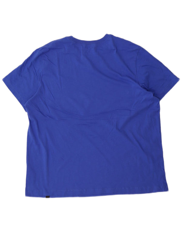 Мужская футболка с рисунком Nike Top 2XL, синяя, хлопок