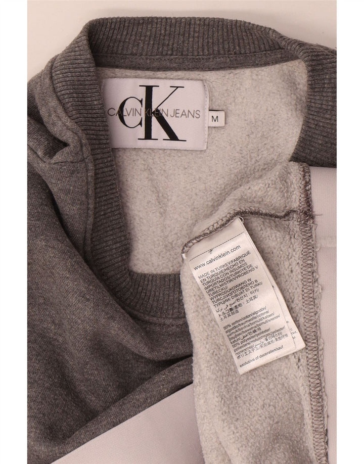 Женский укороченный свитшот Calvin Klein Jeans UK 14, средний серый