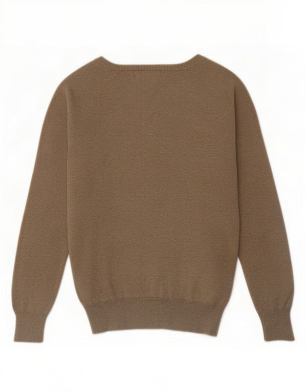 Женский кардиган Zara UK 14, большой размер, бежевый хлопок