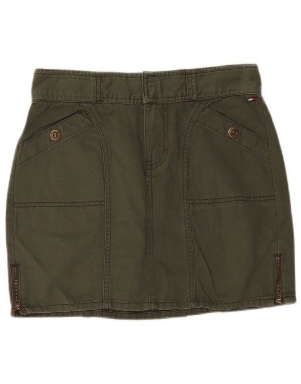 Женская мини-юбка-карго Tommy Hilfiger US 1 XS W28, хлопок цвета хаки