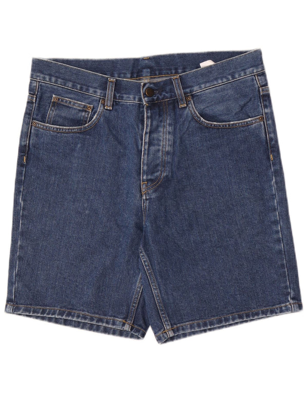 Мужские джинсовые шорты Carhartt W31, средний синий хлопок