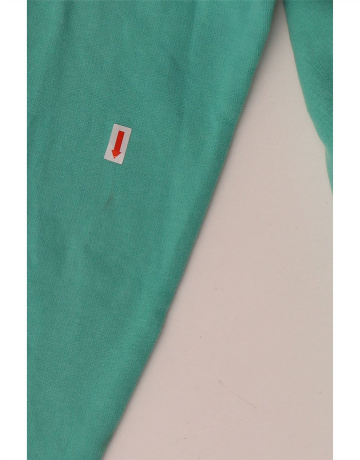 Женский джемпер с капюшоном Superdry UK 12, средний бирюзовый хлопок