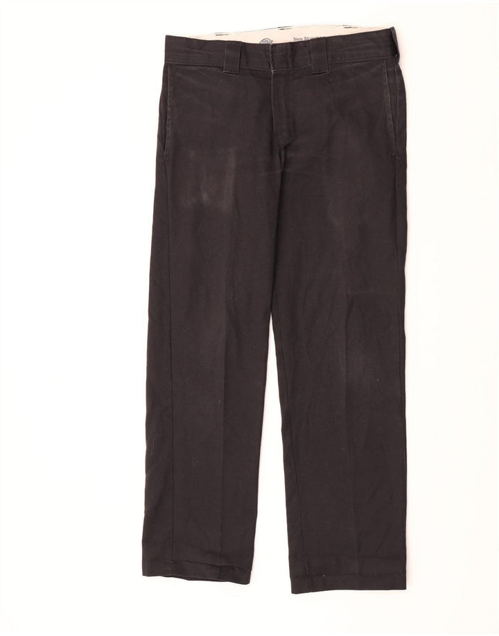 Мужские узкие прямые брюки-чинос Dickies W32 L32, черный полиэстер