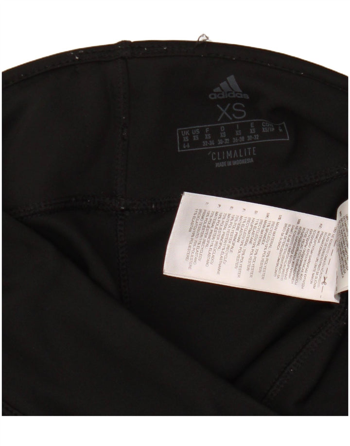 Женские леггинсы Adidas Climalite UK 4/6 XS, черный полиэстер