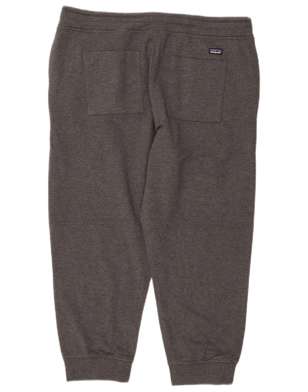 PATAGONIA Womens Capri Tracksuit Trousers Joggers UK 16 Large  Grey Cotton
