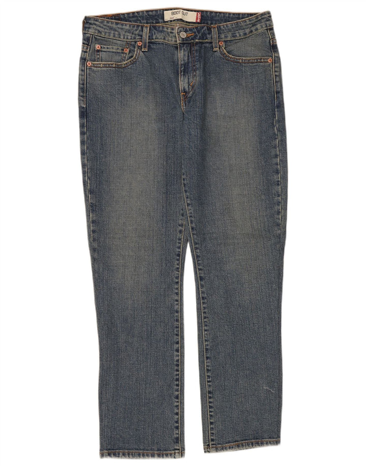 Женские джинсы Levi's 515 Bootcut, размер США 12, большие W32 L30, синий хлопок