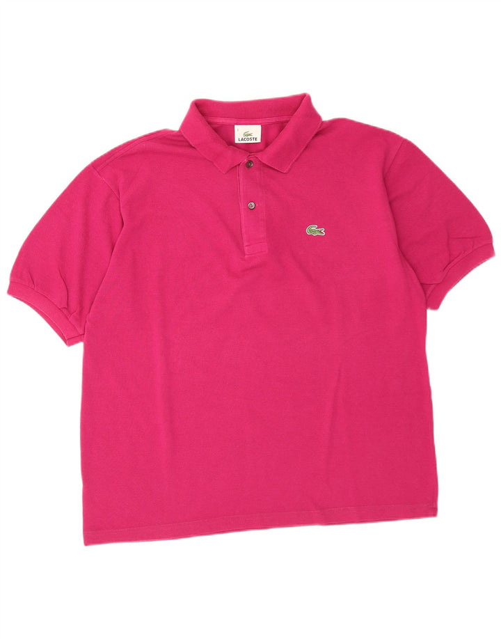 Мужская рубашка-поло Lacoste, размер 6 XL, розовая