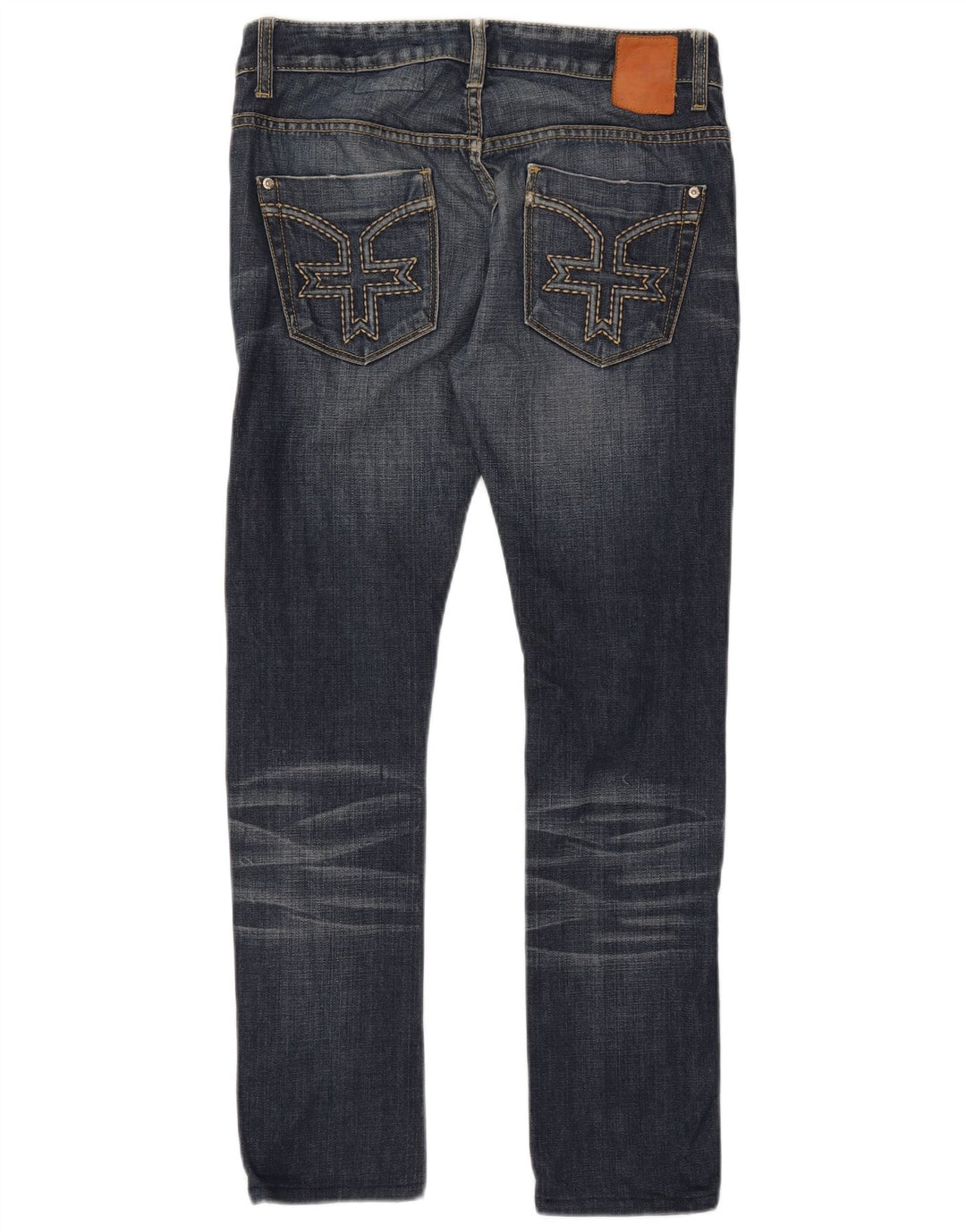 Женские обтягивающие узкие джинсы ZU ELEMENTS W28 L29 синие, хлопок