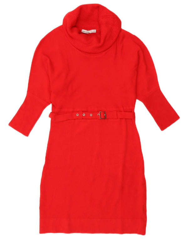 Женское платье-джемпер Karen Millen UK 12, средний красный, шерсть