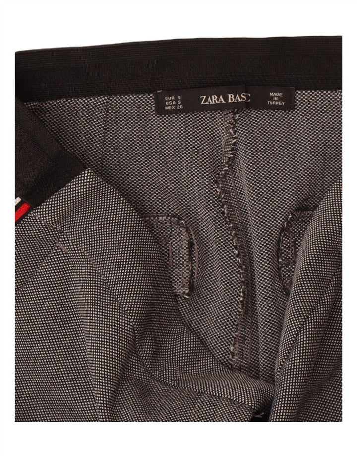 Женские узкие брюки чинос Zara, маленькие W27 L27, серые в крапинку