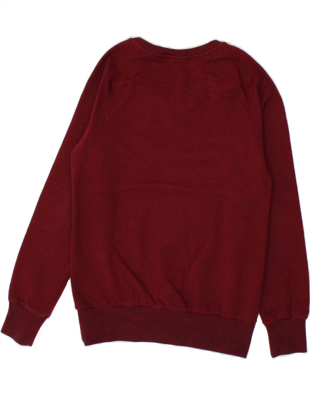FREDDY Womens Graphic Sweatshirt Jumper UK 10 Small  Maroon Cotton Vintage Freddy and Second-Hand Freddy from Messina Hembry 