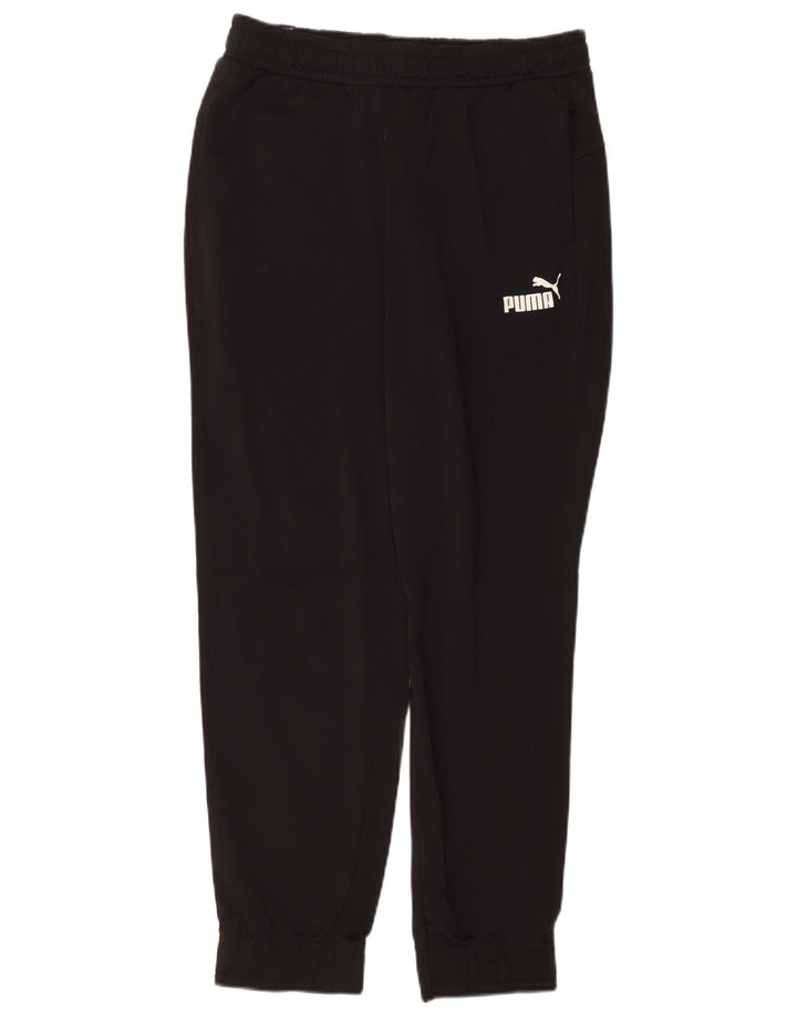 PUMA Mens Tracksuit Trousers Joggers Medium  Black Polyester