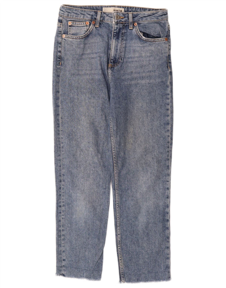 Topshop Женские укороченные джинсы W28 L25 Синий хлопок