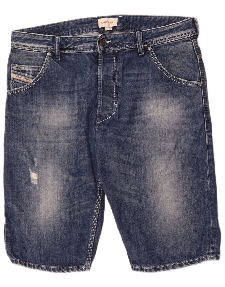 Мужские джинсовые шорты Diesel W33, средний синий, хлопок