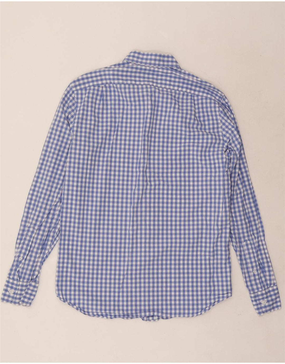 Мужская рубашка классического кроя J. Crew, хлопковая клетка среднего синего цвета