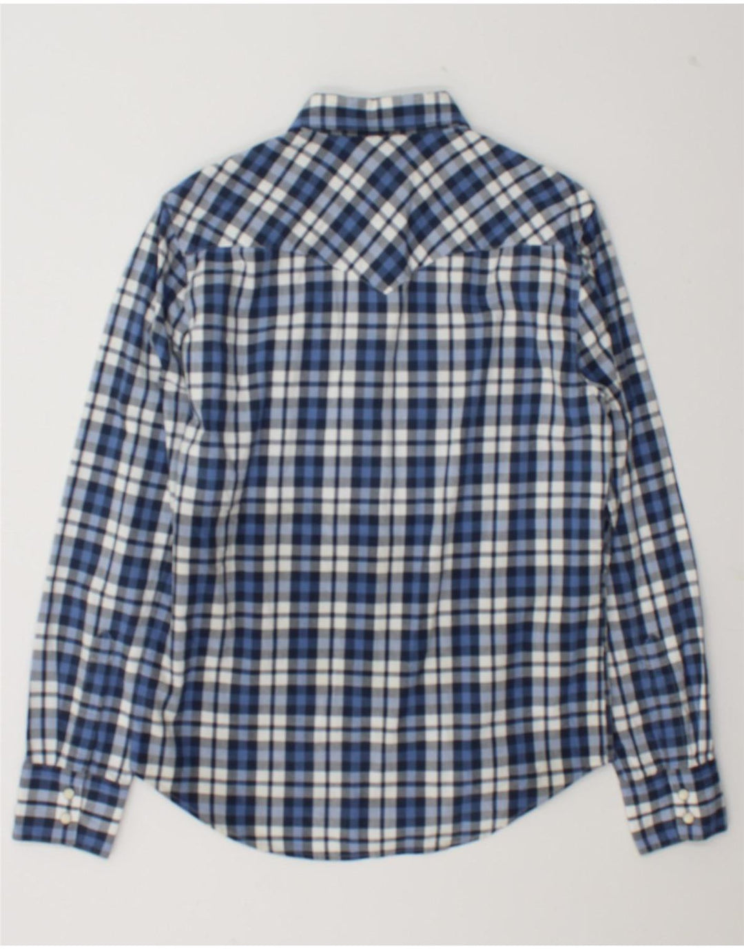 Мужская рубашка Levi's, маленькая синяя клетка, хлопок