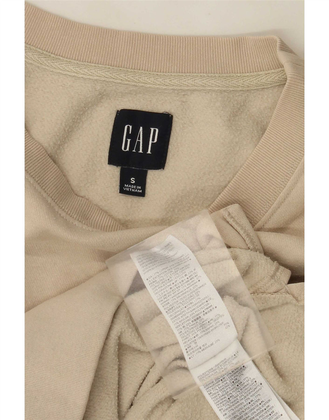 Женский свитер оверсайз Gap UK 10, маленький размер, бежевый хлопок
