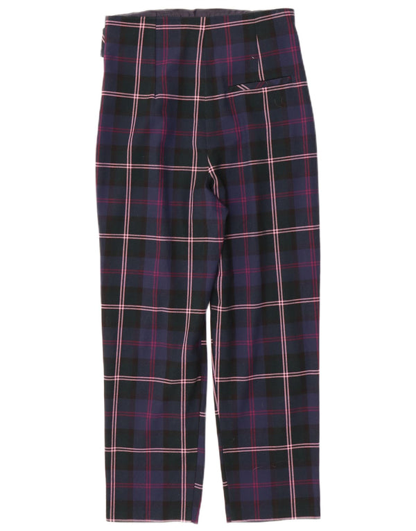 Женские зауженные брюки чинос Topshop UK 8, маленькие W26 L24, темно-синие в клетку