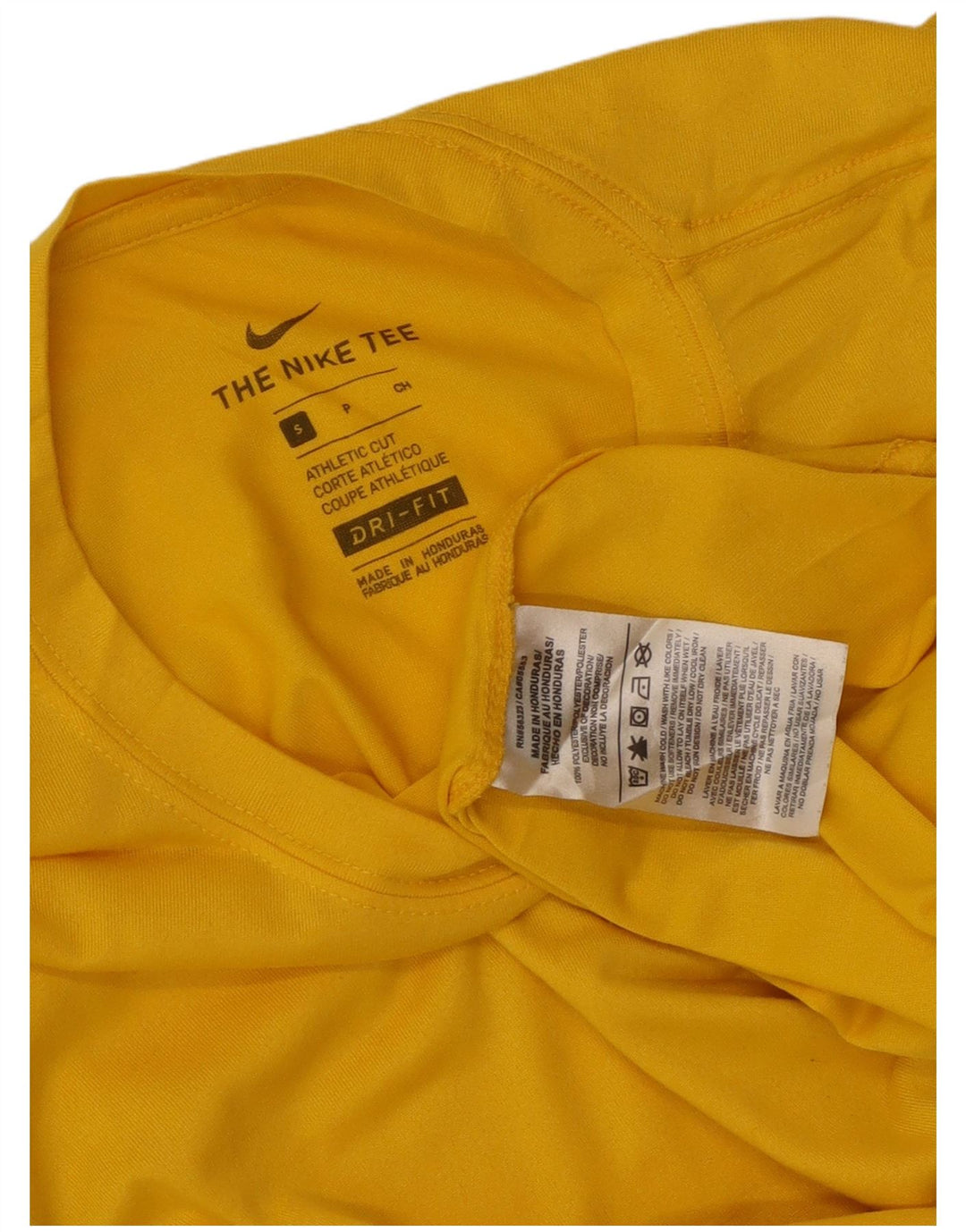 Мужская футболка Nike Dri Fit, маленький желтый полиэстер