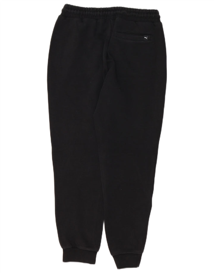 PUMA Mens Tracksuit Trousers Joggers Small Black Cotton