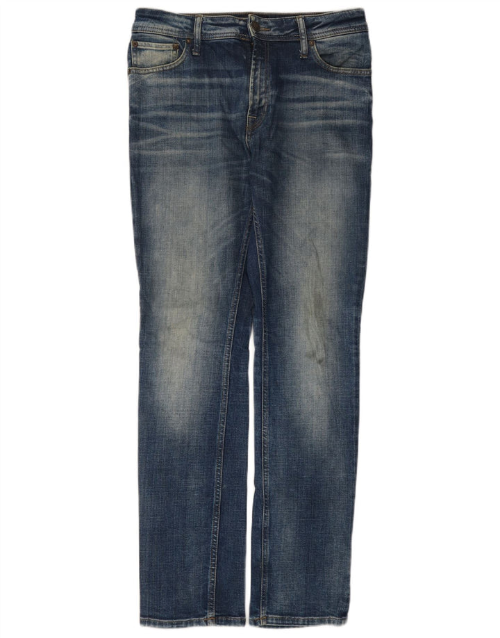 Мужские узкие джинсы Jack & Jones W29 L32 синие, хлопок