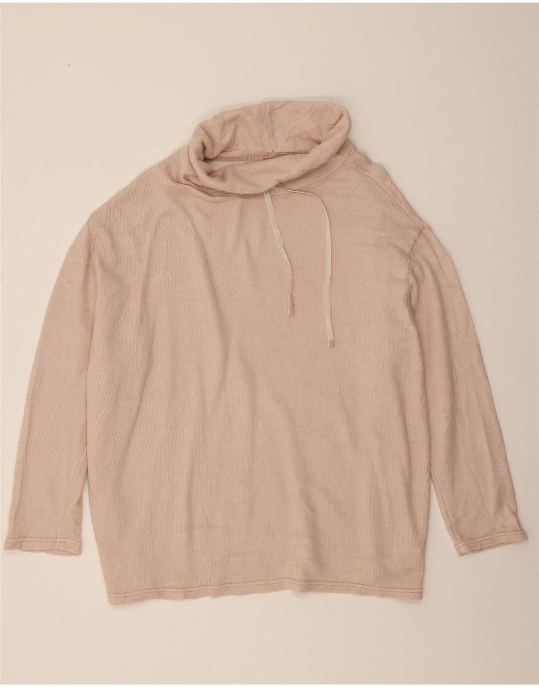 CHAPS Womens Oversized Roll Neck Sweatshirt Jumper UK 18 XL Beige Cotton Vintage Chaps and Second-Hand Chaps from Messina Hembry 