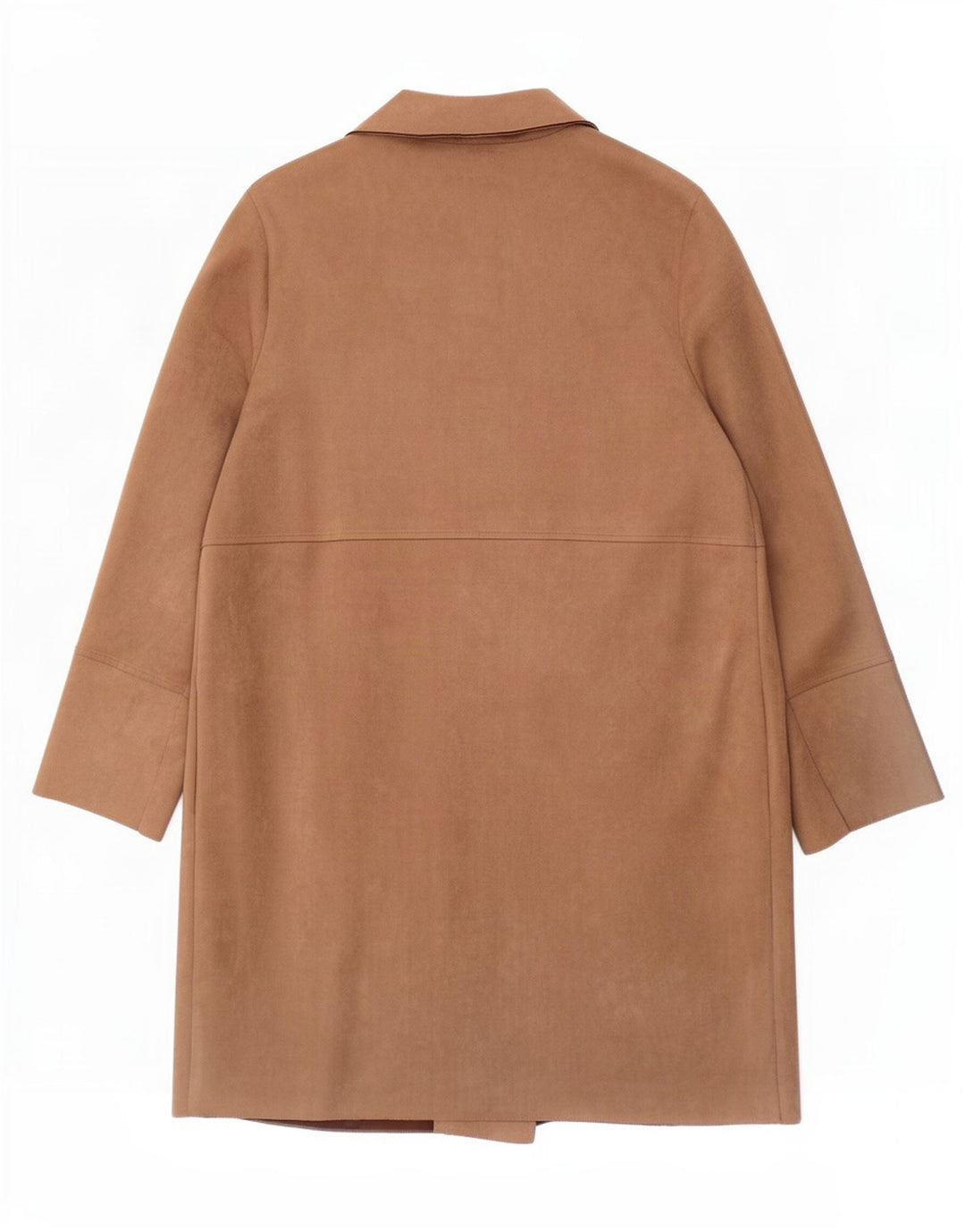 Женское открытое пальто Zara UK 18 XL, коричневый полиэстер