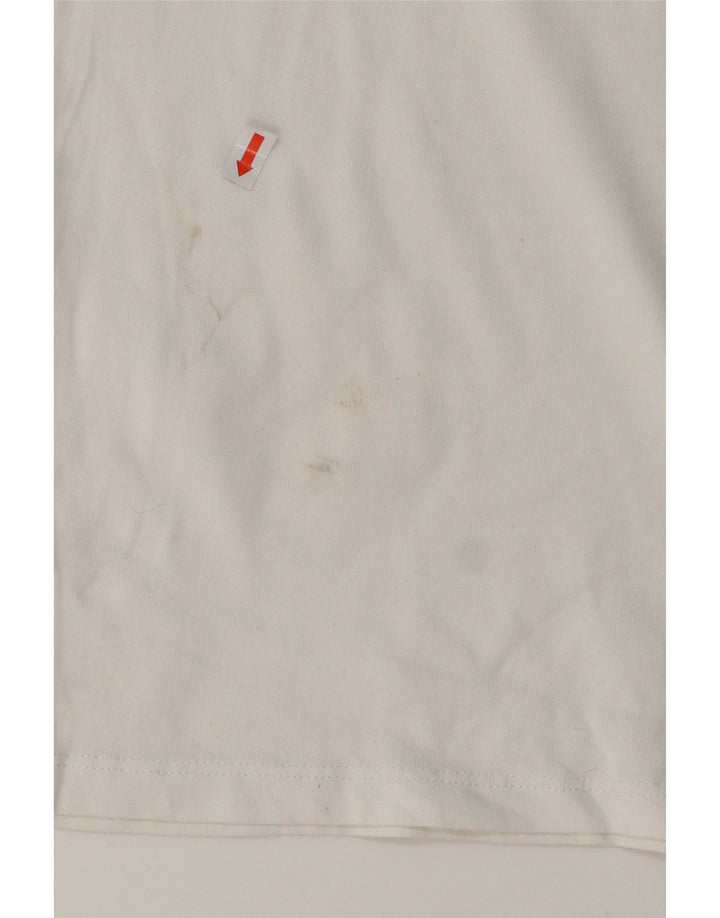 VINEYARD VINES Женская футболка с рисунком Top UK 10, маленький размер, белый хлопок