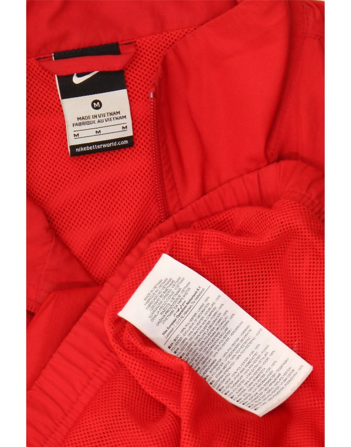 Мужской спортивный костюм Nike, средний красный полиэстер с цветными блоками