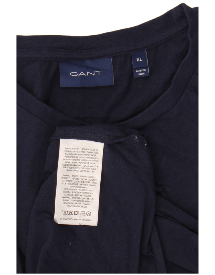 Мужская футболка Gant Top XL, темно-синий, хлопок
