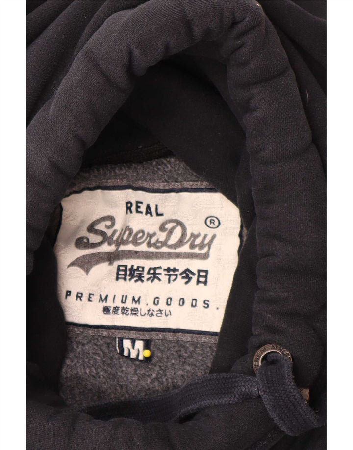Мужской джемпер с капюшоном Superdry, средний темно-синий, хлопок