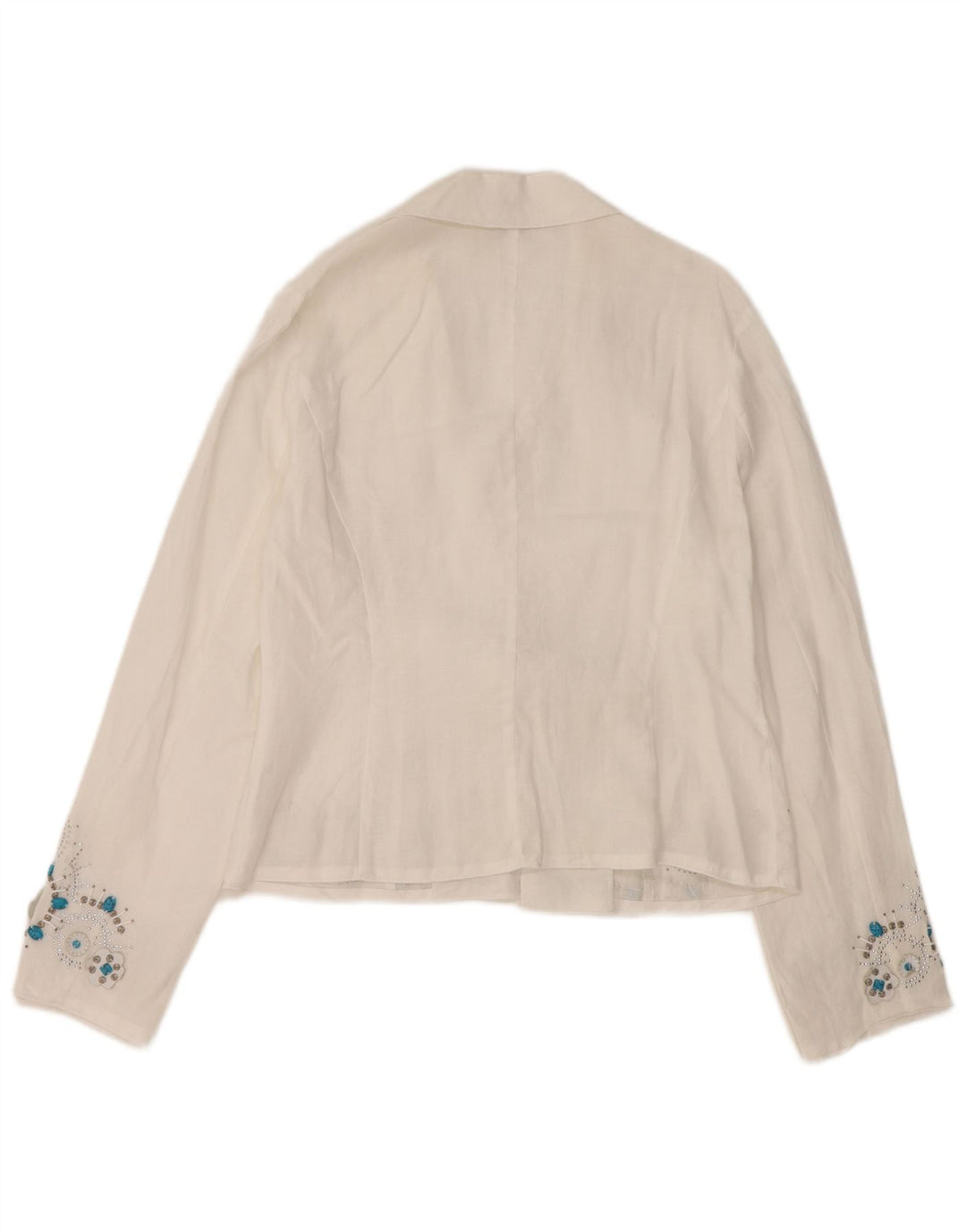 Женский кардиган DERBY UK 14, большой белый цветочный узор Ramie