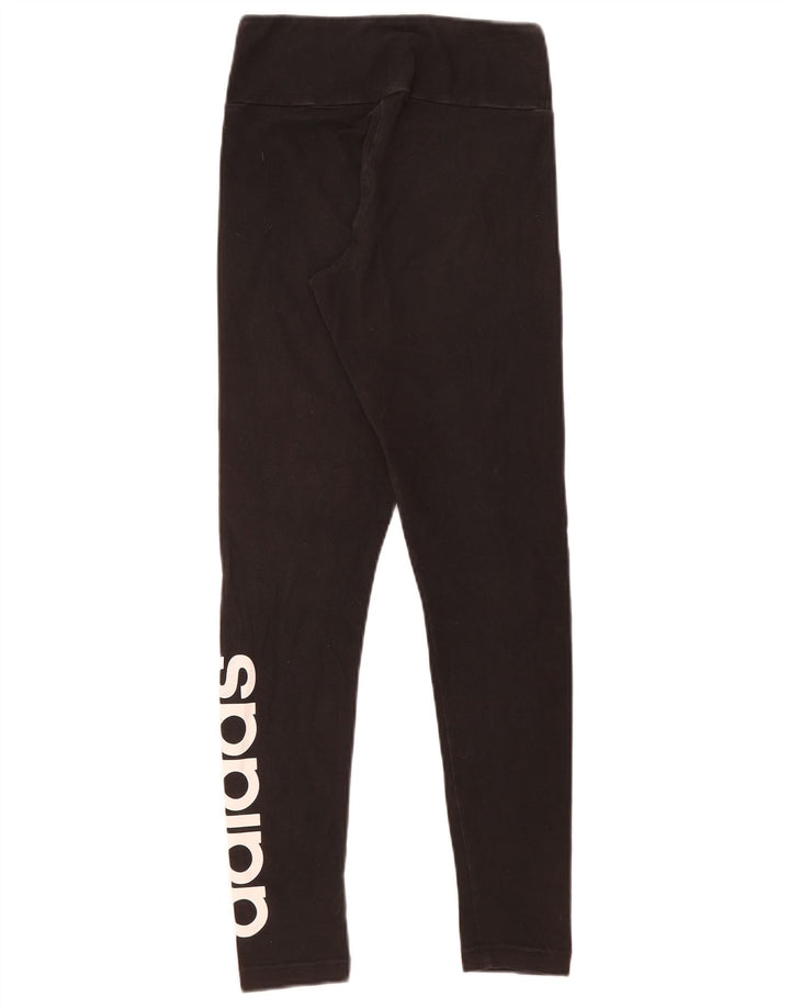 Женские леггинсы Adidas с рисунком UK 8/10, маленькие черные