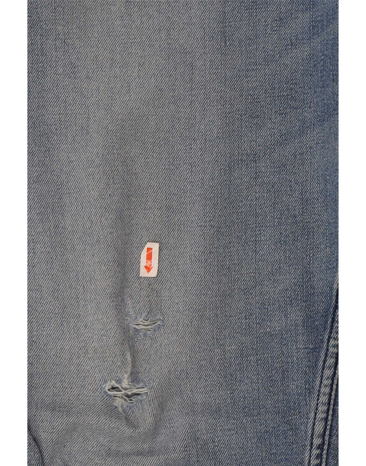 Мужские узкие джинсы Hugo Boss W38 L32 синие, хлопок