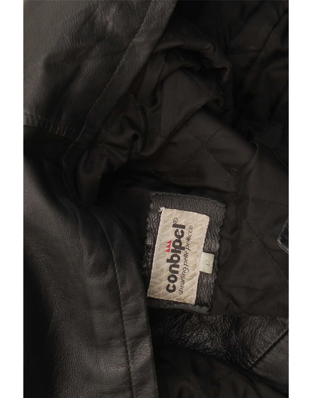 Женская кожаная куртка свободного кроя Conbipel IT 42 Medium Black